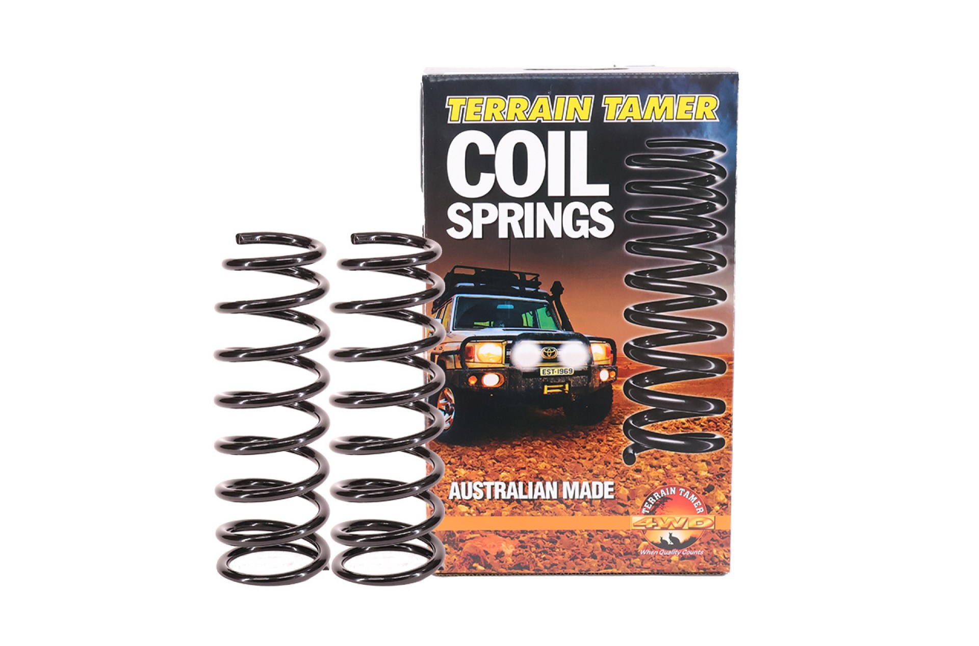 COILS FRONT STANDARD HEIGHT TO 50KG SUITS BULL BAR