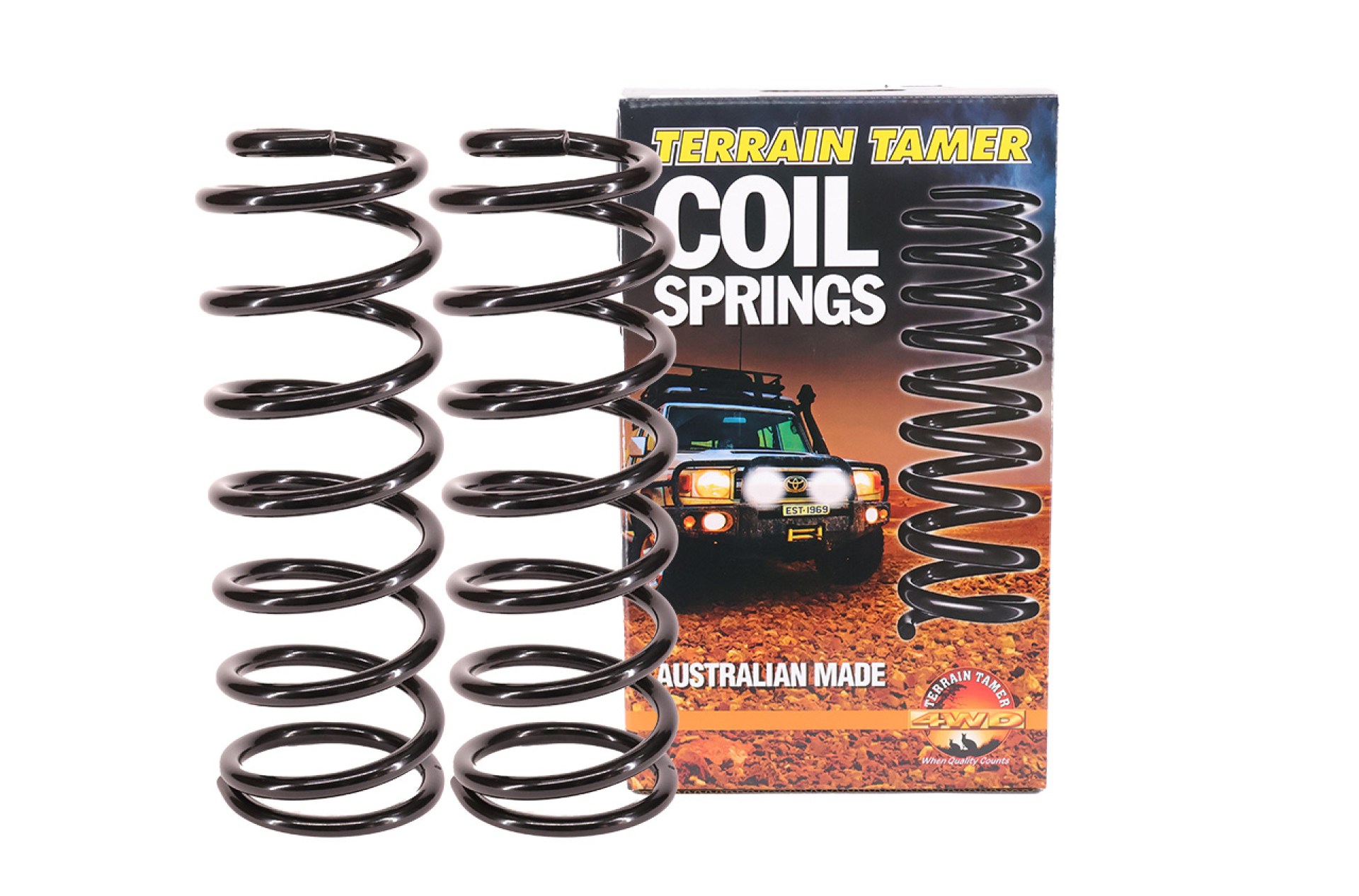 COILS REAR RAISED 40MM TO 100KG HEAVY DUTY